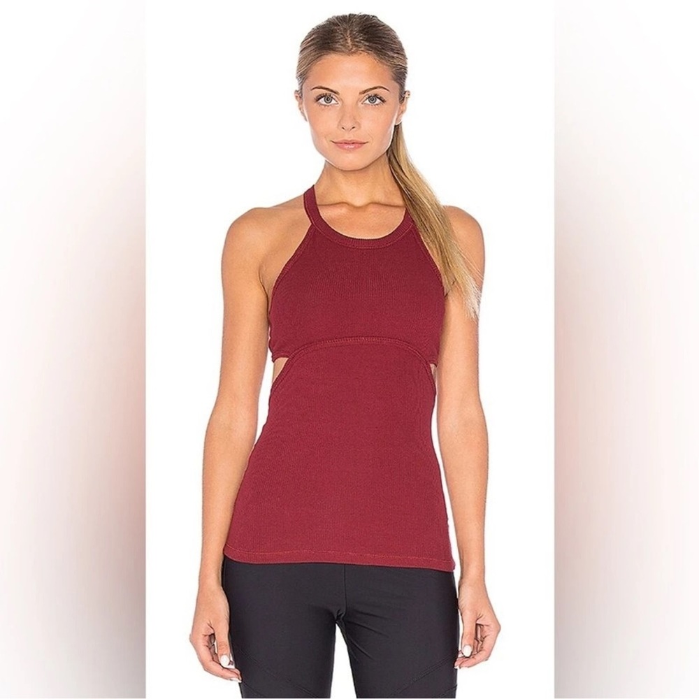 Women's Burgundy Halter Top